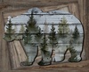 Studio E Fabric Out of the Woodwork Bear Panel Slate
