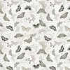 Clothworks Harmony Butterflies Pewter