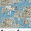 Andover Fabrics High Tide Harbour View Mid Blue