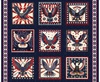 QT Fabrics American Tapestry Eagle Blocks Navy