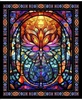 QT Fabrics Radiant Reflections Stained Glass Window Panel