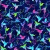 Studio E Fabrics Hummingbird Heaven Swirl Navy