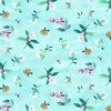 Michael Miller Fabrics Flower Lake Flowers by Lake Aqua