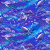 Studio E Fabrics Reef Life Sea Turtle Allover Purple