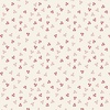 P&B Textiles Victoria Ditzy Hearts Ecru/Red