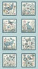 Henry Glass Norwegian Forest Blocks Panel Pale Blue