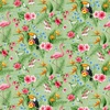 Blank Quilting Tropical Vibes Tropical Birds and Flowers Light Green