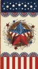 P&B Textiles Love and Glory American Wreath Panel Multi