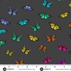 Andover Fabrics Color Wheel Butterfly Rainbow Night