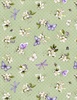 Wilmington Prints Fleur Amour Garden Polka Dot Green