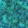 In The Beginning Fabrics Impressions Small Mosaic Teal