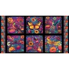 Blank Quilting Luminous Haven Blocks Panel Dark Blue