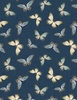 Wilmington Prints Garden Grace Butterfly Toss Navy