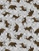 Wilmington Prints Timberland Trails Animal Toss Gray