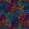 Blank Quilting Rainbow Droplets 108 Inch Wide Backing Fabric Water Droplets Black
