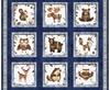 QT Fabrics Bearsville Animal Pictures Navy