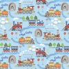Michael Miller Fabrics Whistle Stop Tour Tunnel Vision Blue