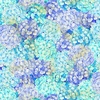 Timeless Treasures Escapade Packed Hydrangea Blue