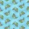 Studio E Fabrics Painting the World Tossed Frog Agua