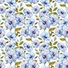 In The Beginning Fabrics Periwinkle Spring Hibiscus