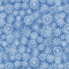 Benartex Woodland Wonderland Snowflake Medium Blue