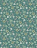 Wilmington Prints Blissful Graphic Floral Teal