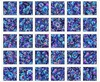 QT Fabrics Fantasia Floral Picture Blocks Blue