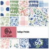 Indigo Petals Strip Roll by P&B Textiles