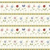 Henry Glass Pocketful of Posies Border Stripe Cream