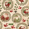 Riley Blake Designs Up on the Housetop Santa Holly Snowflake