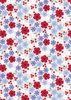 Lewis and Irene Fabrics Forever Blooms Floral Palette Bright Grey