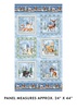 Benartex Woodland Wonderland Panel Blue