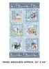 Benartex Woodland Wonderland Panel Blue