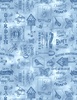 Wilmington Prints Sunspell Chalk Toss Light Blue