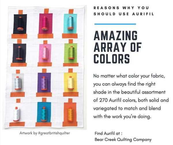 Aurifil Thread Matching Colors