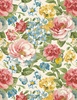 Wilmington Prints Blushing Meadow Packed Floral Cream