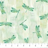Northcott Luscious Dragonflies Pale Green
