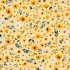 QT Fabrics Buzz, Buzz, Buzz Floral Light Yellow