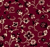 QT Fabrics Oxford Archival Flower with Dotted Scroll Brick