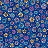 QT Fabrics Mosaic Blooms Small Floral Dark Navy