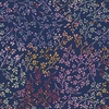 P&B Textiles Flutter Blooms Multi Vines Dark Blue Multi