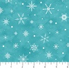 Northcott Woodland Wishes Snowflake Teal