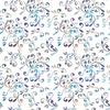 QT Fabrics Fantasia 108 Inch Wide Backing Fabric Floral Swirl White