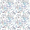 QT Fabrics Fantasia 108 Inch Wide Backing Fabric Floral Swirl White