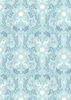 Lewis and Irene Fabrics A Winter's Moon Stag Ice Blue with Pearl