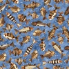QT Fabrics Bearsville Fish Blue
