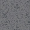 P&B Textiles Au Naturel Field of Flowers Dark Grey