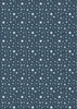 Lewis and Irene Fabrics A Winter's Moon Twinkling Stars Midnight Blue with Pearl