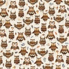 QT Fabrics Bearsville Owls Oatmeal