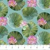 Northcott Water Lilies Lily Pads Seafoam/Multi